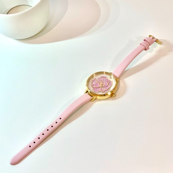 Kate Spade Metro Atlas Pink Leather Watch KSW1257